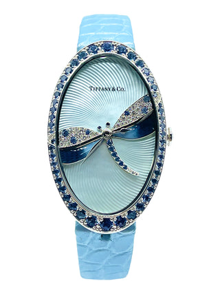 Tiffany Blue Dragonfly Diamond & Sapphire Cocktail Watch