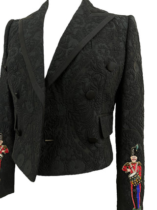 Dolce & Gabbana Limited Edition Buckingham Palace Embellishment Copped Jacket & Trousers