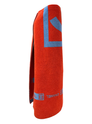 Chanel Iconic Two-Tone Red & Blue Towel