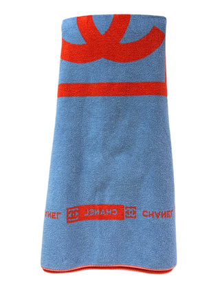 Chanel Iconic Two-Tone Red & Blue Towel