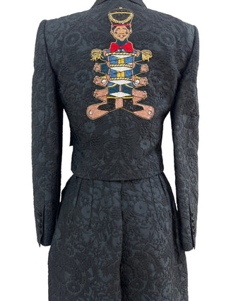 Dolce & Gabbana Limited Edition Buckingham Palace Embellishment Copped Jacket & Trousers