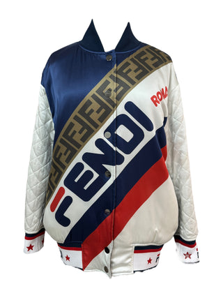 Fendi Logo Reversible Puffer Jacket