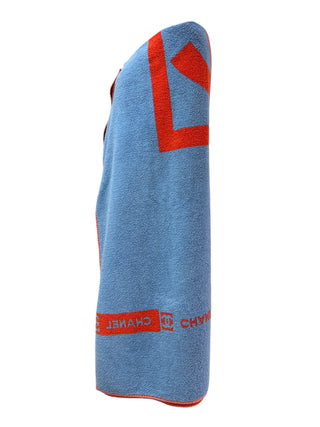 Chanel Iconic Two-Tone Red & Blue Towel