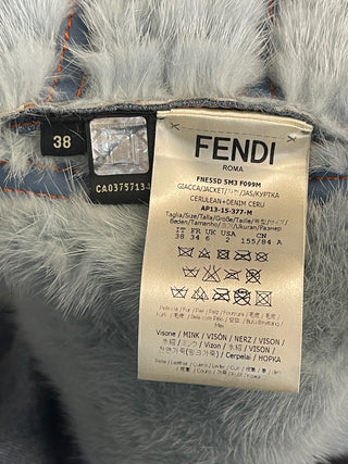 Fendi Reversible Mink Fur/Denim Jacket