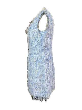 Chanel Metallic Feather Like Tweed Dress