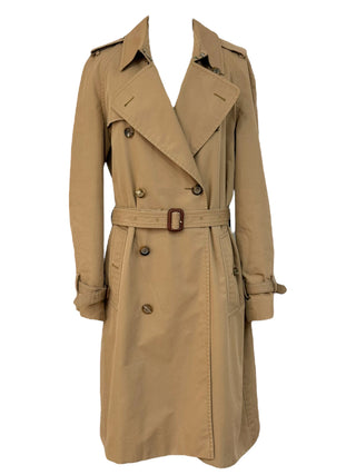 Gucci Beige Cat Embroidered Trench Coat