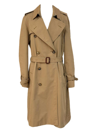 Gucci Beige Cat Embroidered Trench Coat