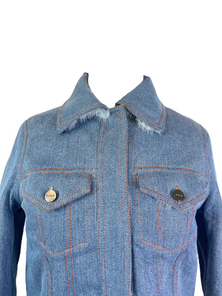 Fendi Reversible Mink Fur/Denim Jacket