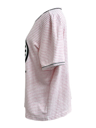 Chanel Pink La Pausa Striped Riviera Tee