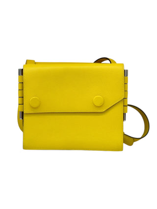 Hermès Twins Jaune Citron Shoulder Bag With PHW