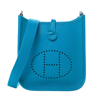 Hermès Bleu Zanzibar Taurillon Clemence Evelyne TPM
