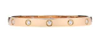 Cartier Classic 18K Yellow Gold 10 Diamonds Love Bracelet