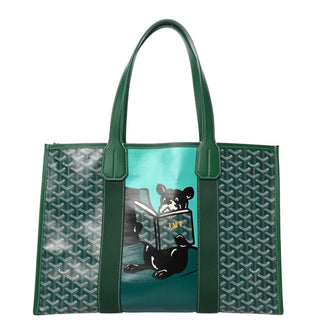 Goyard Green Goyardine Villette Tote Bag