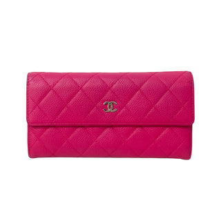 Chanel Long Classic Flap Wallet Pink