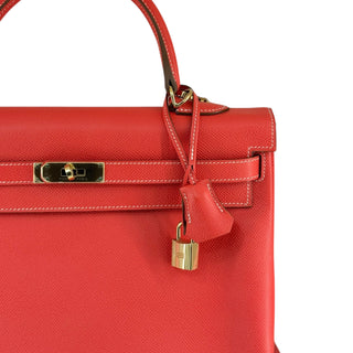 Hermès Candy Collection Kelly 35 in Rose Jaipur & Gold With GHW