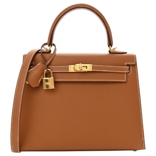 Hermès Kelly 25 Gold In Epsom Leather With Gold Hardware