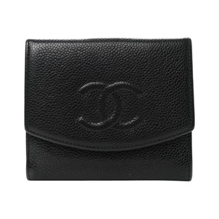 Chanel Black Caviar Timeless CC Flap Wallet