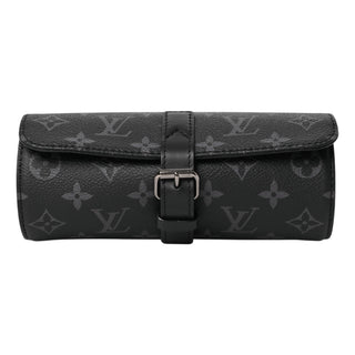 Louis Vuitton Monogram Eclipse 3 Watch Travel Case