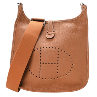 Hermes Evelyne GM Gold Togo Leather With Palladium Hardware