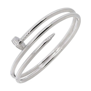 Cartier Juste Un Clou Double Wrap White Gold Diamond Bracelet