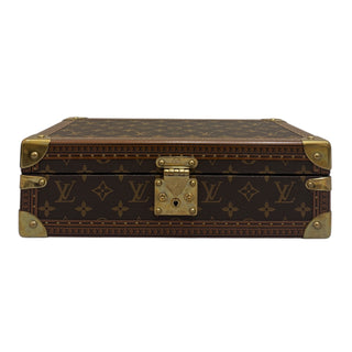 Louis Vuitton Brown Monogram Canvas 8-Watch Case With Golden Brass Hardware
