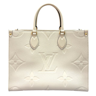 Louis Vuitton Cream Empreinte Monogram Giant Onthego MM Bag