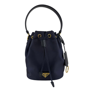 Prada Navy Re-Edition 1978 Mini Re-Nylon Bucket Bag