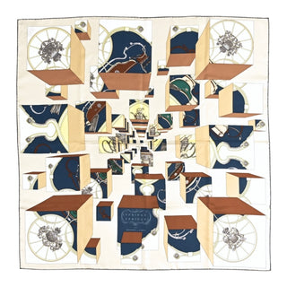 Hermès “Springs Springs” Silk Scarf 90