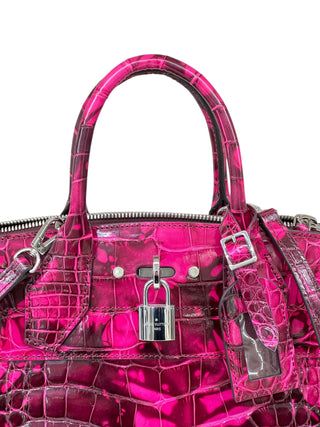Louis Vuitton Fuchsia Inferno City Streamer PM Crocodilian Brilliant Bag
