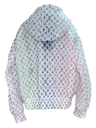 Louis Vuitton Pastel Monogram Mesh Bomber Jacket