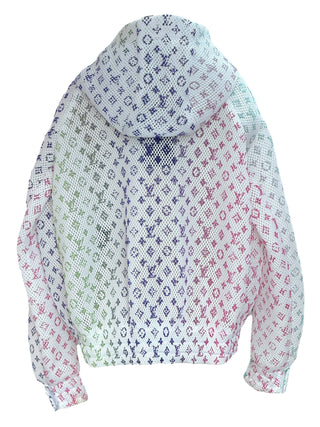 Louis Vuitton Pastel Monogram Mesh Bomber Jacket