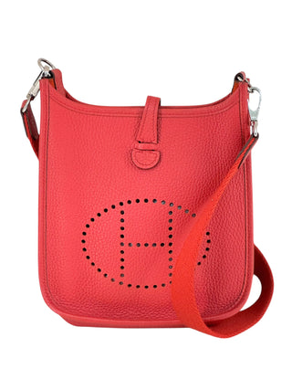 Hermès Rouge Casaque Taurillon Clemence Evelyne TPM