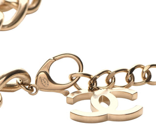 Chanel Chunky Multicolored Tweed CC Padlock Chain Necklace