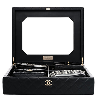 Chanel Black Success Story Set Of 4 Mini Bags With Quilted Trunk
