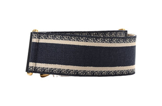 Christian Dior Blue Oblique Mini Saddle Bag With Strap