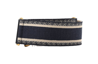 Christian Dior Blue Oblique Mini Saddle Bag With Strap