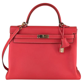 Hermès Candy Collection Kelly 35 in Rose Jaipur & Gold With GHW