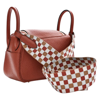 Hermès Cuivre Clemence Mini Lindy 20 Palladium Hardware With PHW