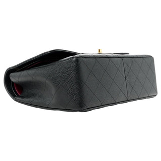Chanel Black Caviar Jumbo Double Flap With Gold Hardware