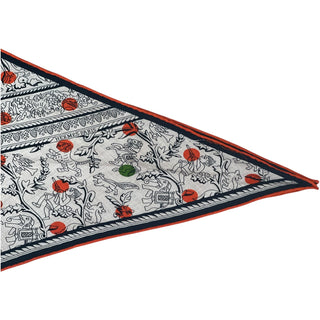 Hermès Chasse aux Pois 2019 Cashmere Losange Scarf