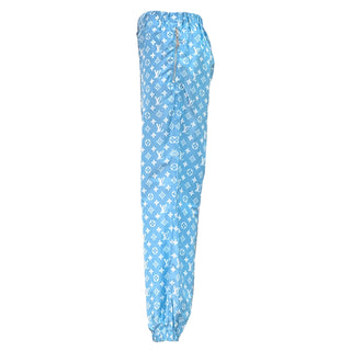 Louis Vuitton Blue Monogram Nylon Jogger Pants