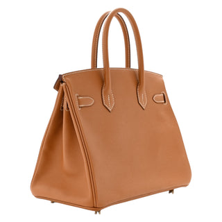 Hermes Birkin 30 Retourne Gold Epsom Leather With Gold Hardware