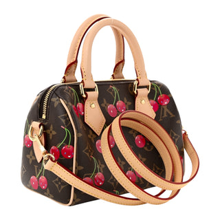 Louis Vuitton x Takashi Murakami Monogram Cerises Speedy Bandouliere 20 Bag