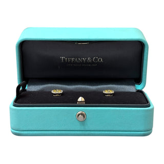 Tiffany & Co Soleste Yellow Diamond Halo Stud Earrings