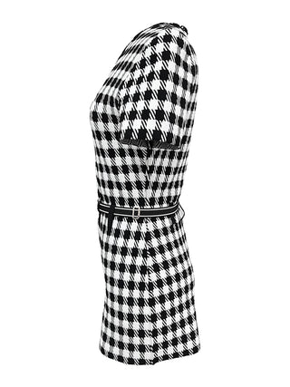 Alaïa Checked Jacquard Playsuit