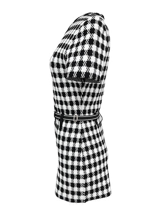 Alaïa Checked Jacquard Playsuit