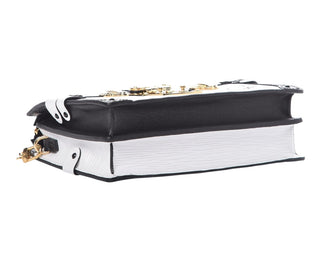Louis Vuitton White & Black Epi Trunk Clutch Crossbody Bag
