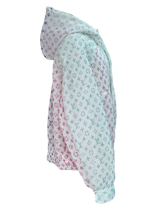 Louis Vuitton Pastel Monogram Mesh Bomber Jacket