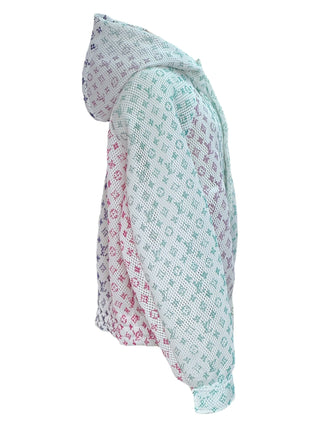 Louis Vuitton Pastel Monogram Mesh Bomber Jacket