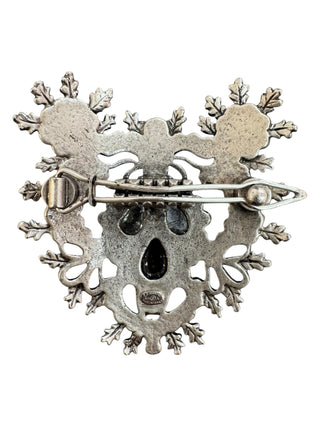 Chanel Baroque-Inspired Pearl and Crystal Hairpin With CC Logo